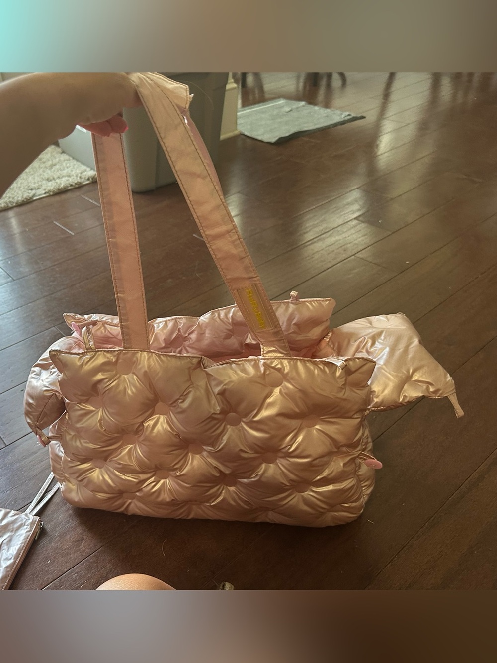 Fluffy Baby Pink Satchel Tote Bag